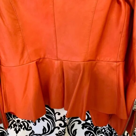 Danier moto peplum leather jacket - Picture 7 of 15